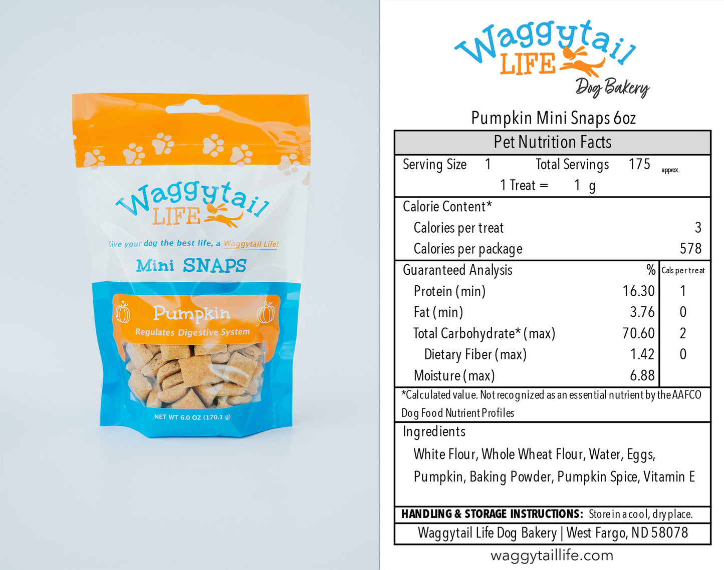 PUMPKIN All-Natural Everyday Dog Treats